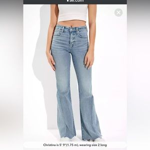 American Eagle festival flare jeans 00